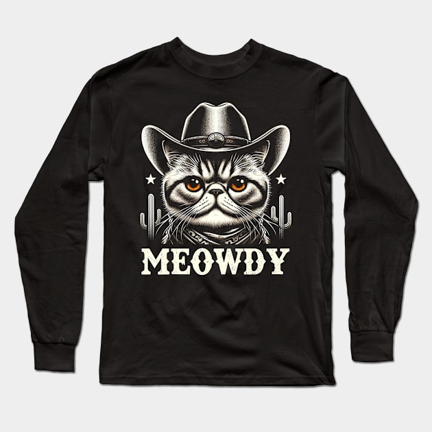 Plush Perfection Unique Tee Showcasing the Softness of Exotic Shorthairs Long Sleeve T-Shirt by Kevin Jones Art